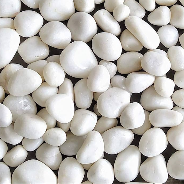 White 1 Kg Decorative Onyx Pebbles